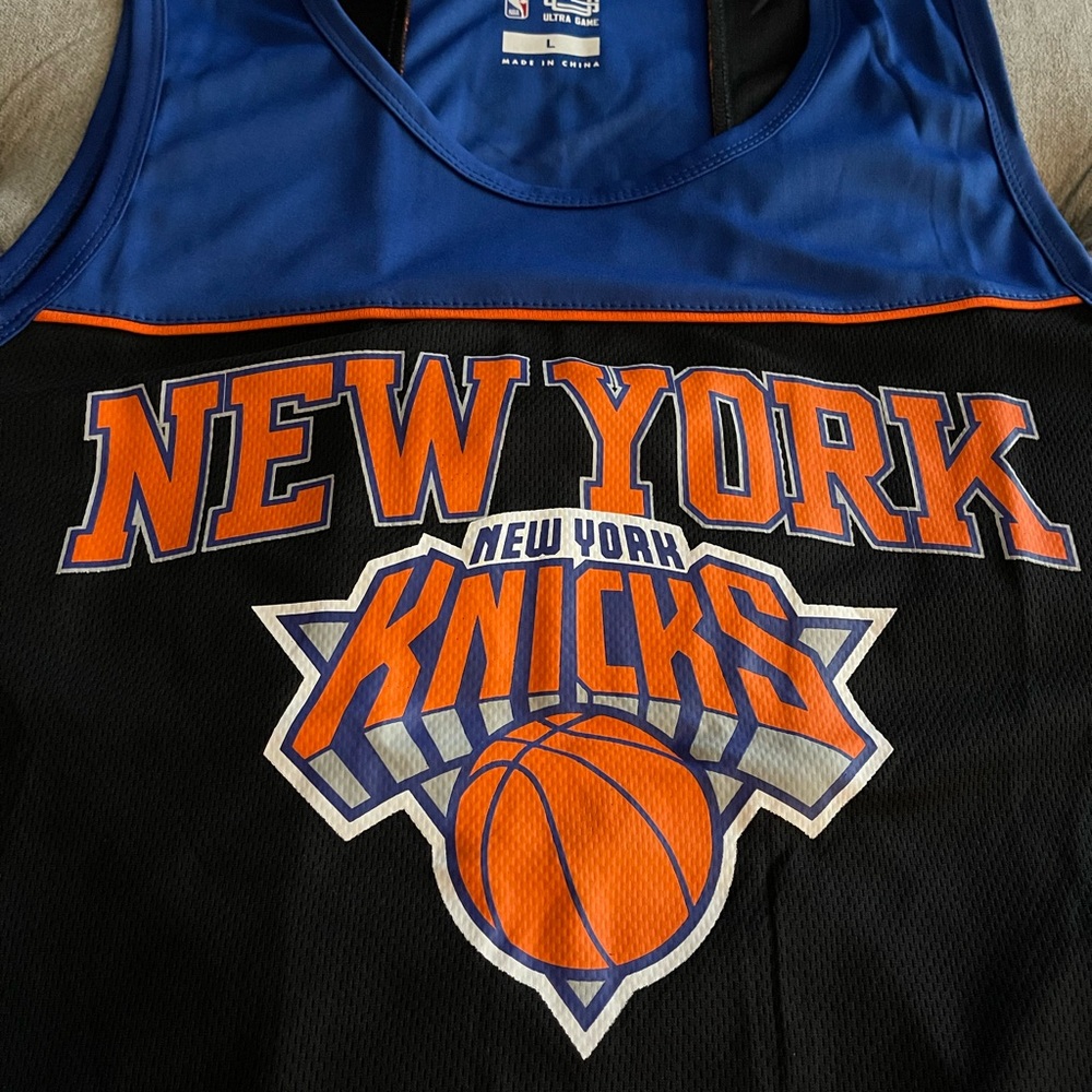 NBA New York Knicks Blue and Black Tank Top BRAND NEW WITH TAGS. Size Large